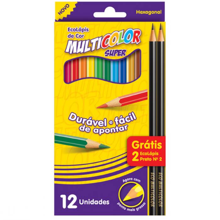 Lápis 12 cores