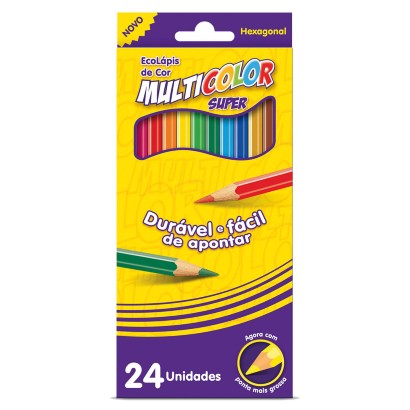 Lápis  24 cores 